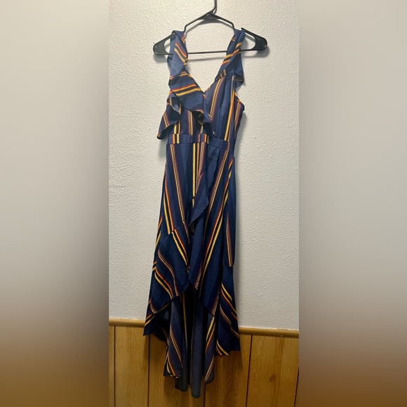 Striped Ruffle Dress - Picture 1 of 3